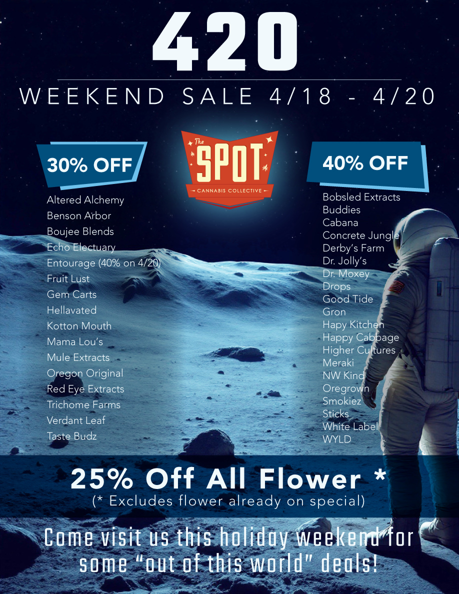 The Spot Cannabis Collective - 2026 4/20 Weekend Deals